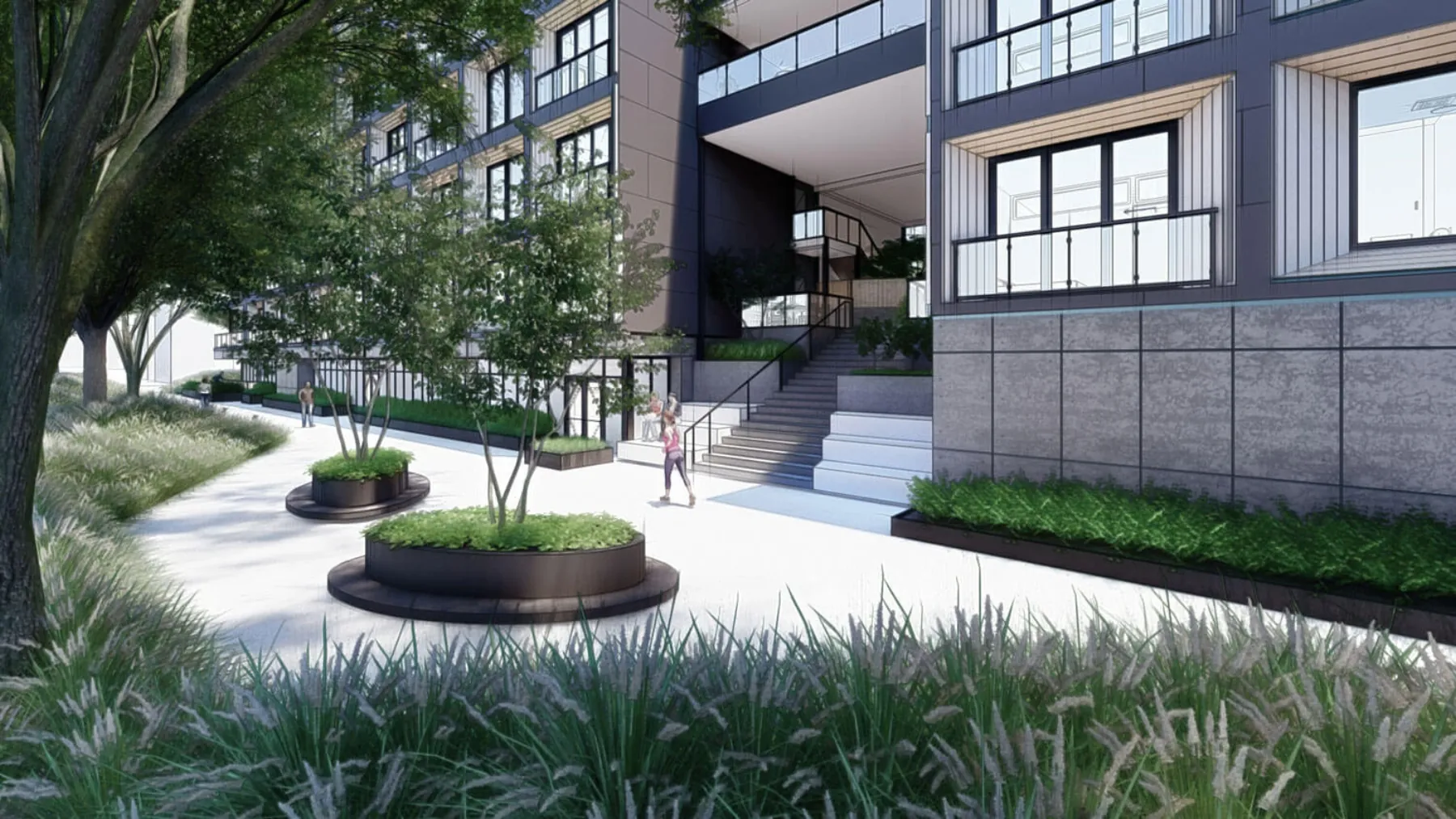 Kozo House, streetscape (concept rendering)