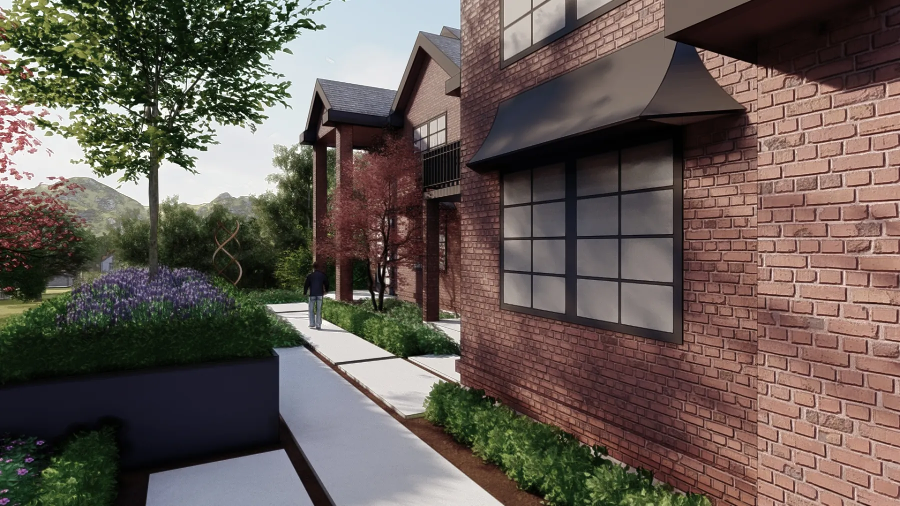Summermeadow, entry path (concept rendering)