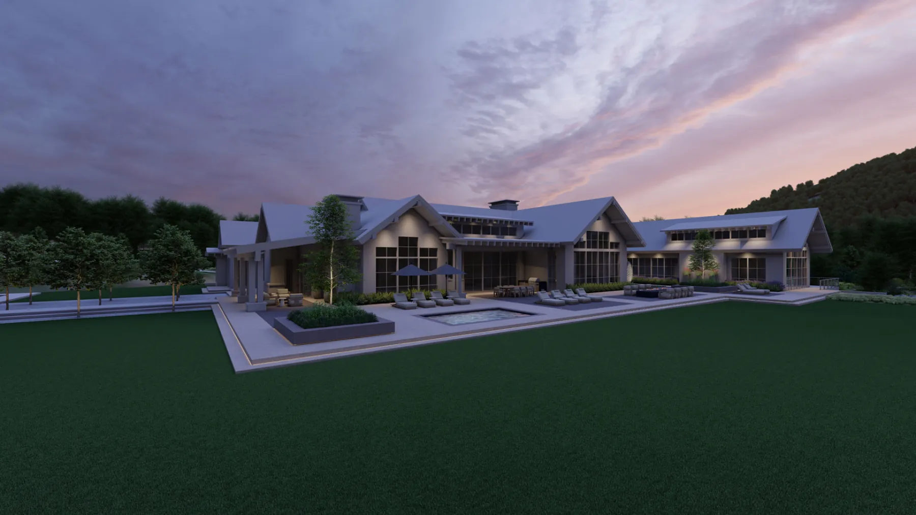 White Pine Canyon, backyard (concept rendering)
