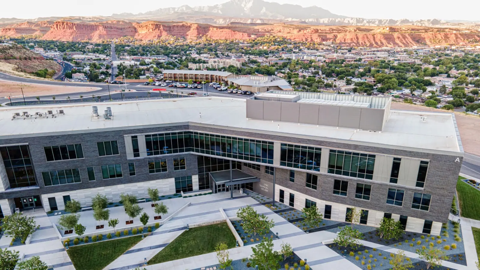 Dixie Technical College campus on the Tech Ridge bluff above St. George